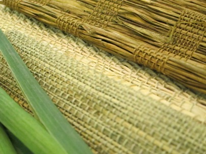 Detail of Woven Wood Materials
