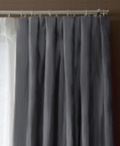inverted pleat drapery