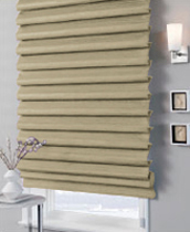 pleated roman shade