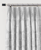 tailored pleat drapery