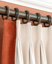 pinch pleat drapery