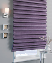 pleated roman shade