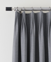 tailored pleat drapery