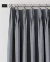 tailored pleat drapery