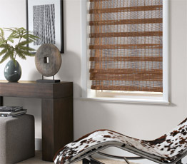 hobbled woven wood shade