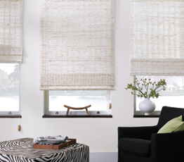 waterfall woven wood shade