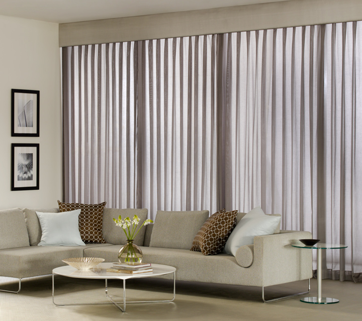 Modern Style Cornice & Pinch Pleat Drapery by The Shade Store