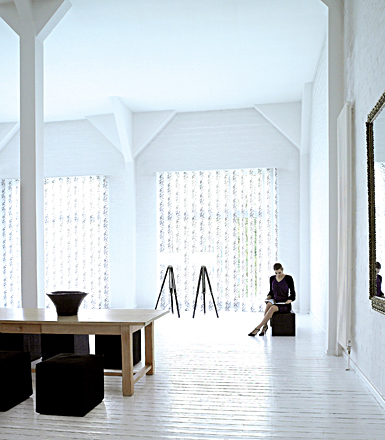 Vertical Systems by The Shade Store, for door window treatments