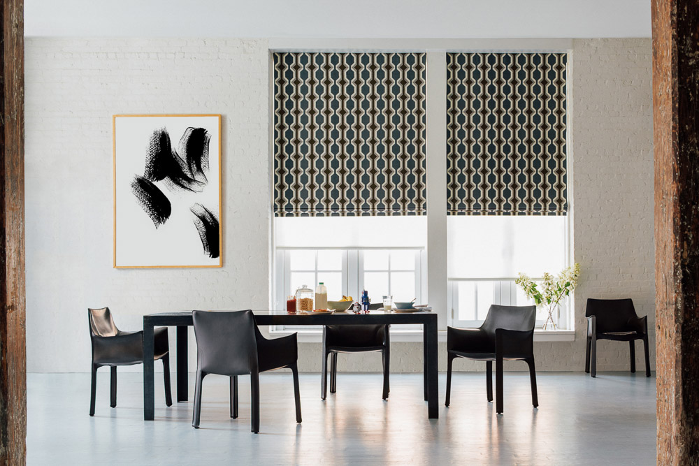Flat Roman Shades by The Shade Store