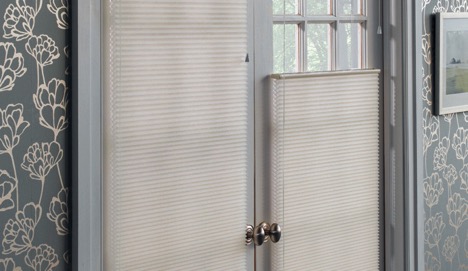 white cellular shades