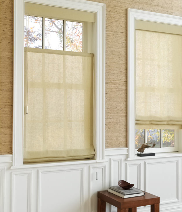 linen roman shades