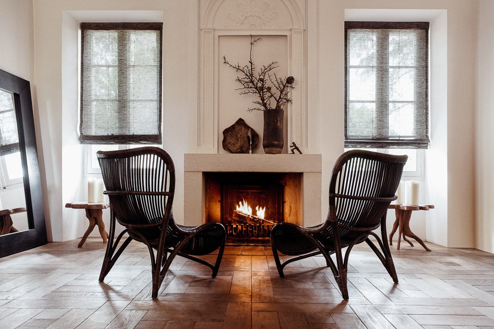 woven wood shades rustic