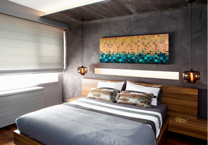 roman shades bedroom