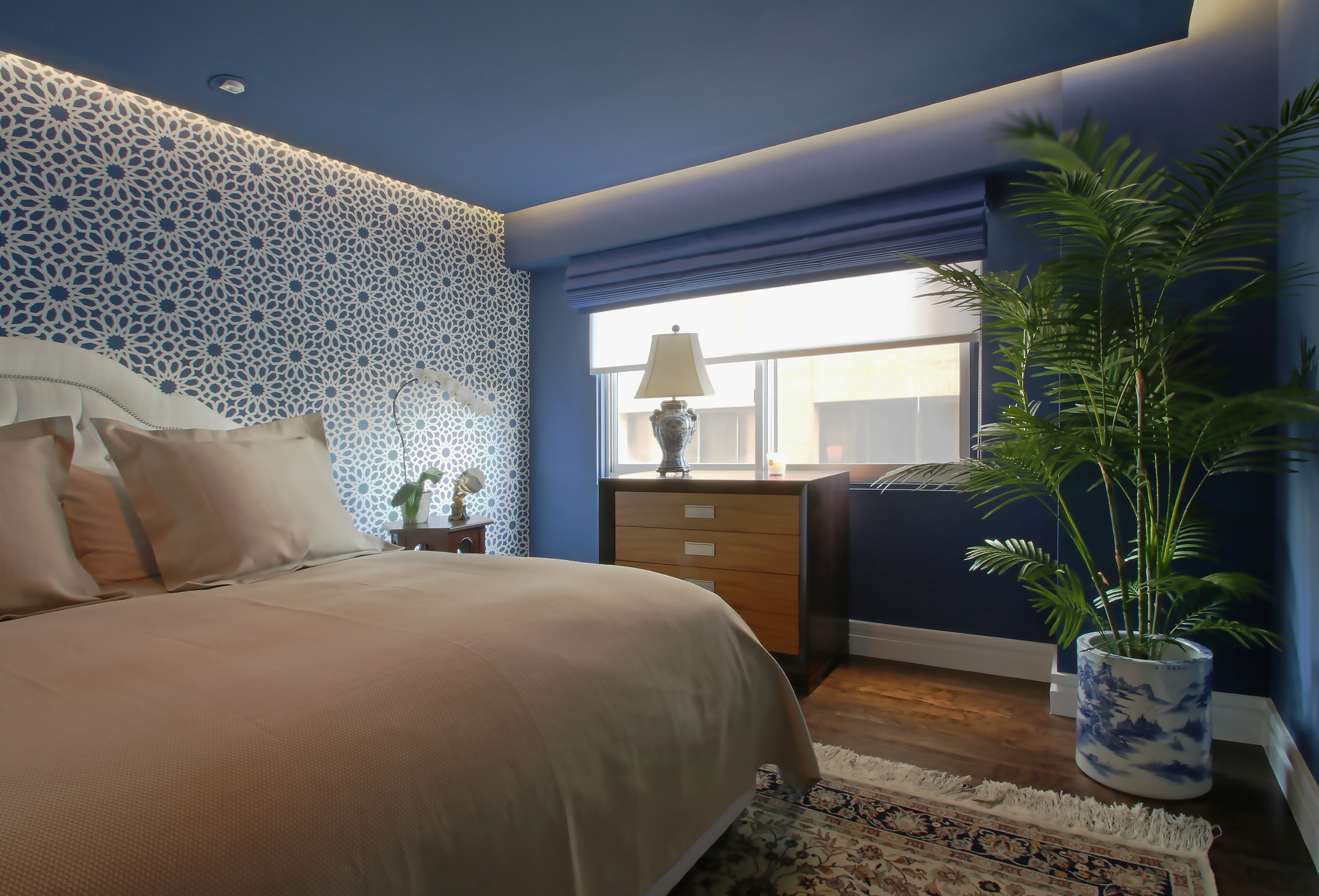 liberte chan master bedroom roman shade