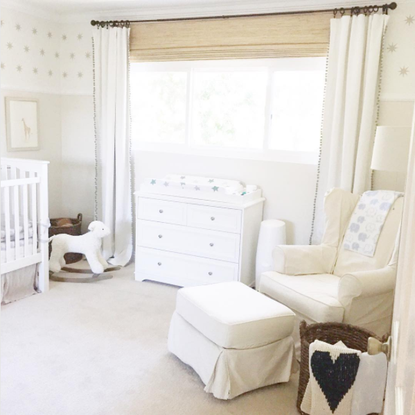 woven wood shades neutral nursery hannah matthew