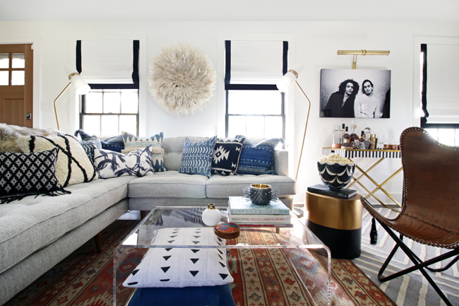 flat roman shades living room