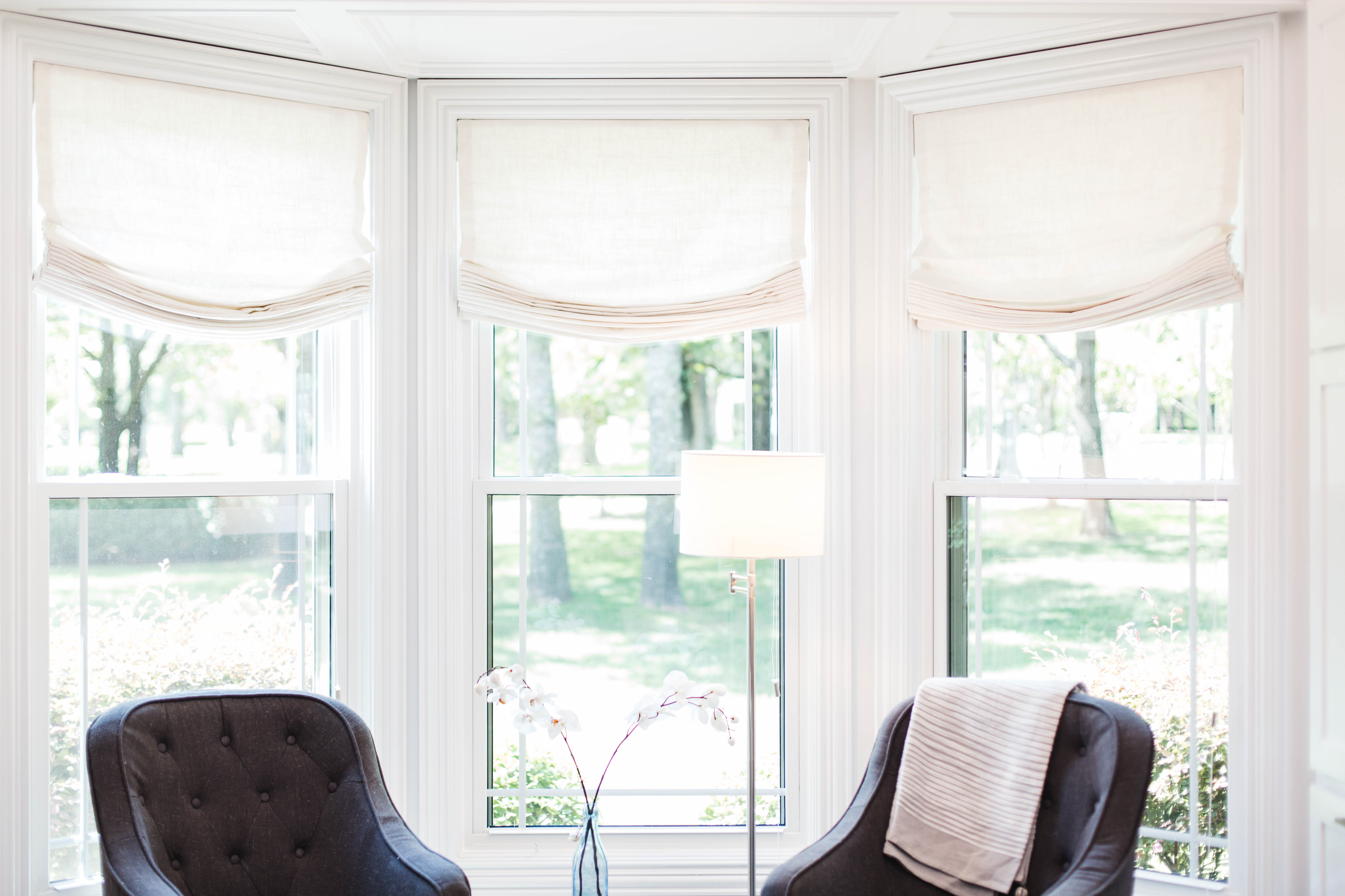 relaxed roman shades houzz