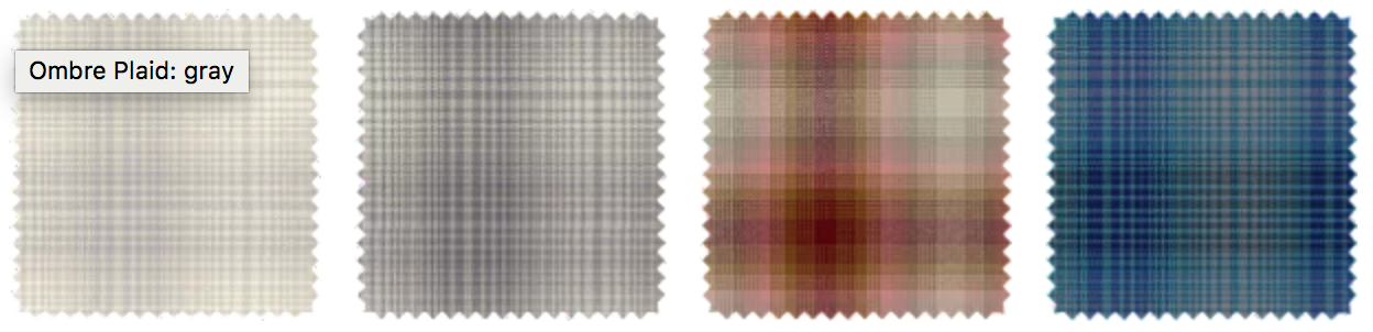Pendleton Ombre Plaid Swatches