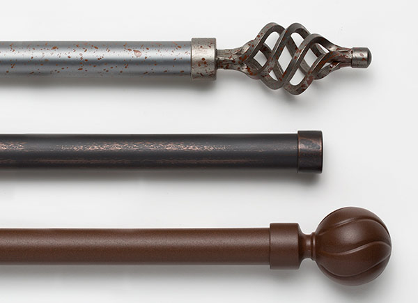 drapery rod - wrough iron collection