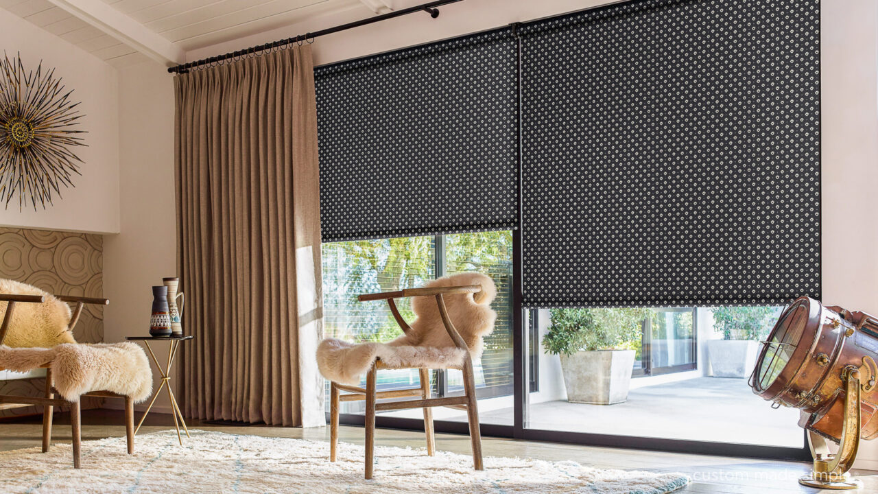 mix and match window treatments pattern