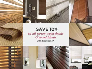 Eco-Friendly Woven Woods & Blinds Sale