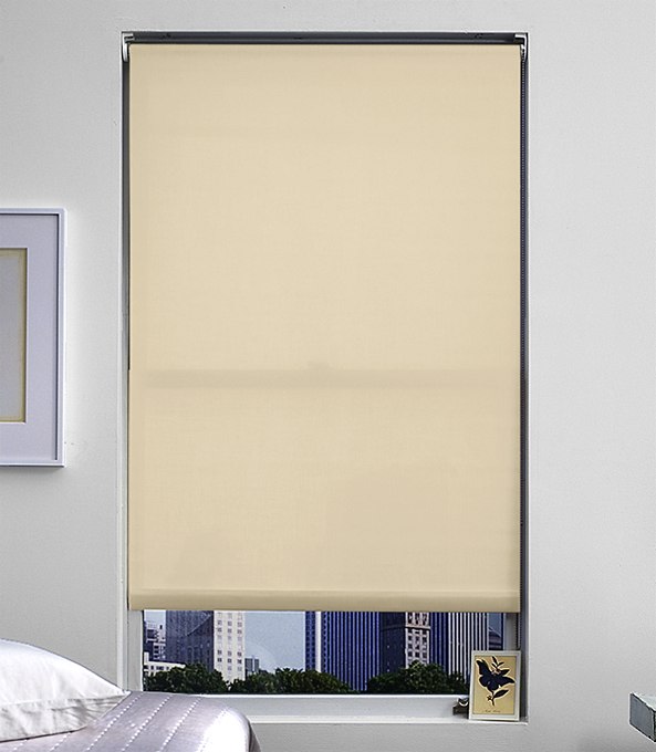 Blackout Roller Shades by The Shade Store, in Flocke Wheat