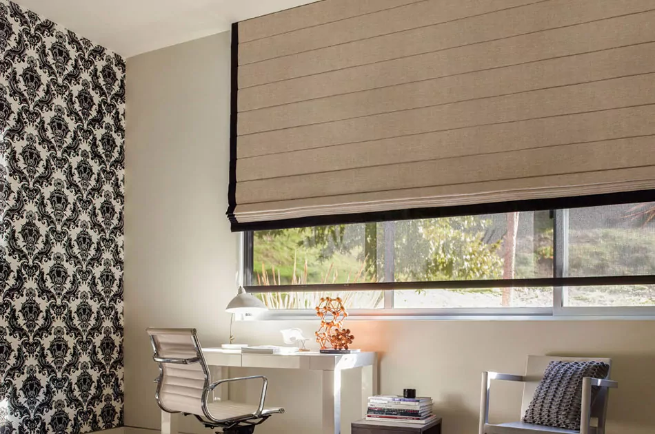 outside mount shades roman shade
