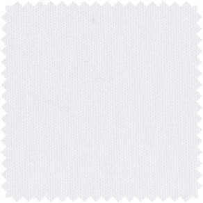 A light color like Canvas in Optic White, shown as a swatch, is a great choice for curtains to keep heat out