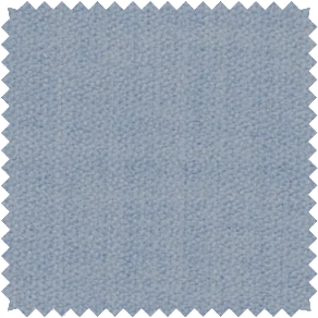 A swatch of Holland & Sherry Wool Flannel in Rain features a beautiful sky blue color with a brushed finish