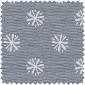A drapery swatch of Gemma in Seastone Gray is ideal for kids curtains thanks to it's 100% cotton makeup & charming starbursts