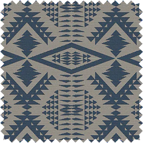 A swatch of Diamond River Tonal in Indigo is part of the Pendleton by Sunbrella Collection and is used for Pendleton curtains