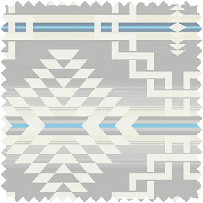 A swatch of Zapotec in Sapphire is part of the Pendleton by Sunbrella Collection and can be used for Pendleton curtains