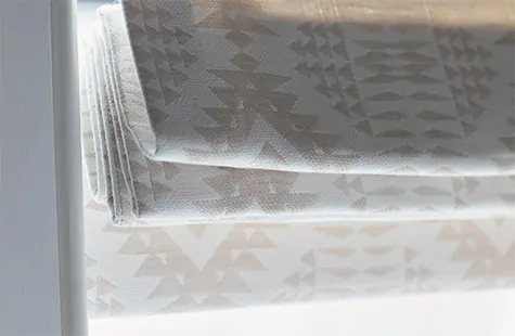 Window treatment trends 2023 include products made with materials featuring green certifications like GreenGuard