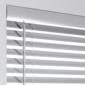 A product image of a metal valance for Metal Blinds offers a sleek, modern look for the blinds headrail