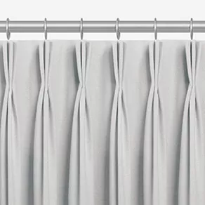 Pinch Pleat Drapery has three-finger pleats ideal for traditional living room curtain ideas