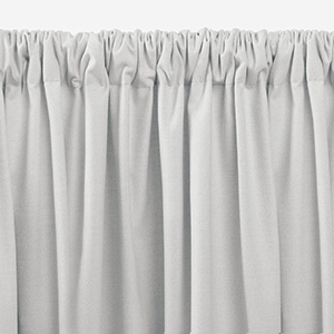 One of the types of drapes is Rod Pocket Drapery which features a sewn pocket of fabric through which the rod is threaded