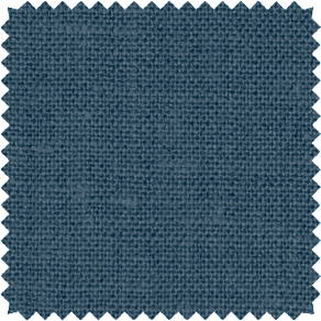 A fabric swatch of Luxe Linen in Midnight Blue goes well with Pantone's color of the year 2024, Peach Fuzz