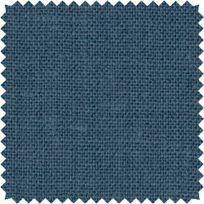 A fabric swatch of Luxe Linen in Midnight Blue goes well with Pantone's color of the year 2024, Peach Fuzz