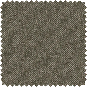 A fabric swatch of Lowell Tweed in Forest is a dark olive-grey to pair with Behr's color of the year 2024, Cracked Pepper