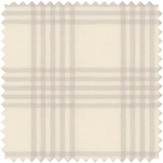 A swatch of Holland and Sherry Emerson material in Shea shows a simple check pattern ideal for farmhouse window treatments