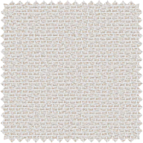 A swatch of Sunbrella 1% Solistico in Oatmeal shows the open weave with lots of texture in a warm, light beige color