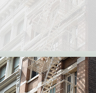 A solar shade material made with 5 percent transparency shows how much you can see through the material