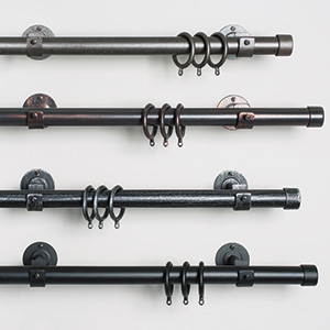 A display of Wrought Iron Hardware shows the character-rich aesthetic of these distressed metal tones